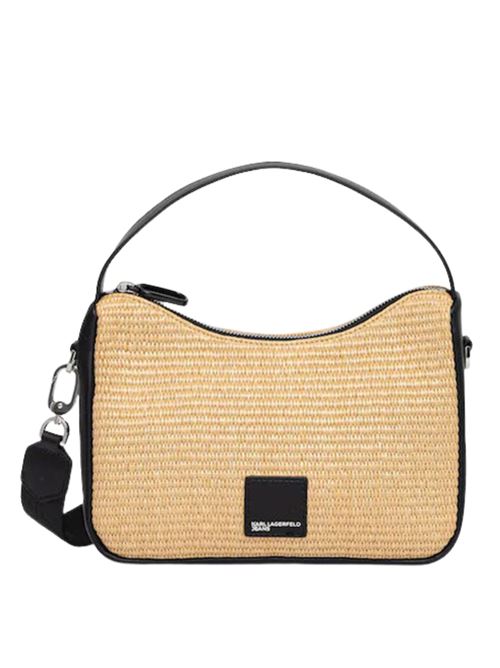 Borsa in rafia con logo Karl Lagerfeld jeans | B2W30115106